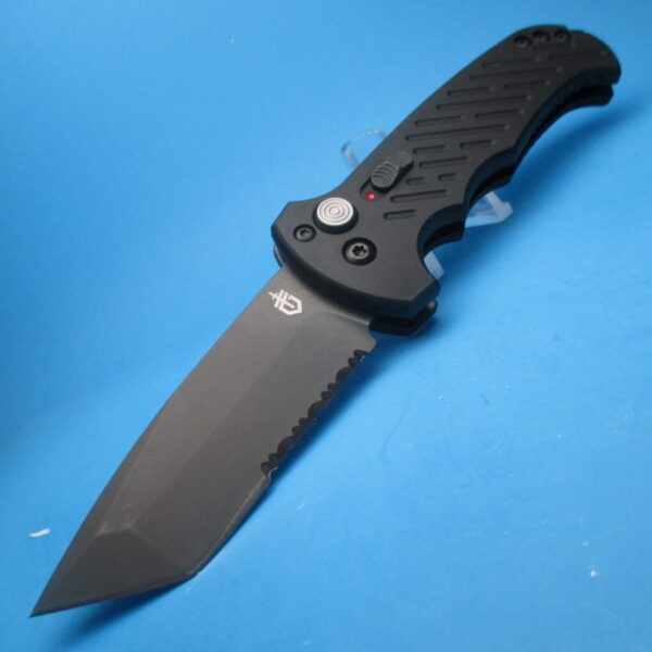 Gerber 06 Auto Tanto Serrated Switchblade Knife - Image 5