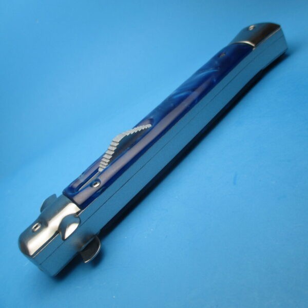 11'' Blue Stiletto Style OTF Dagger - Image 5