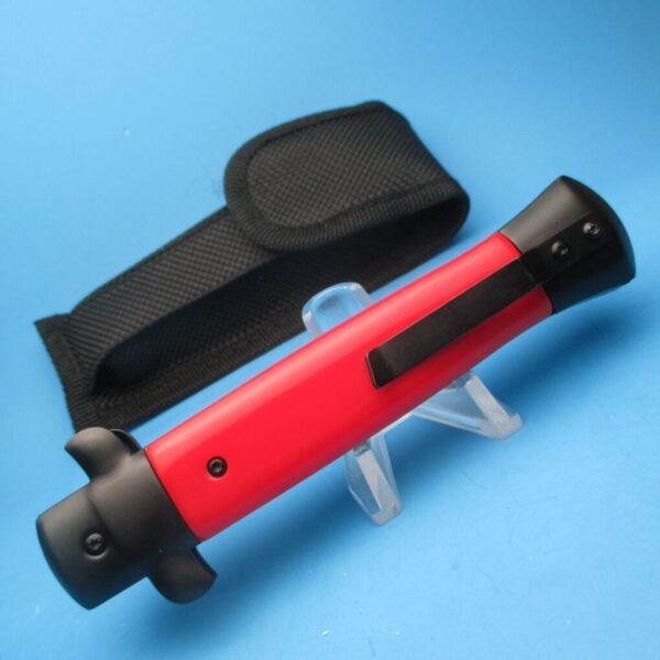 9'' Red Tactical Stiletto Style OTF Dagger - Image 4