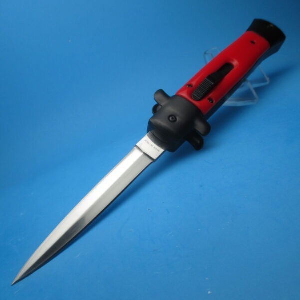 9'' Red Tactical Stiletto Style OTF Dagger