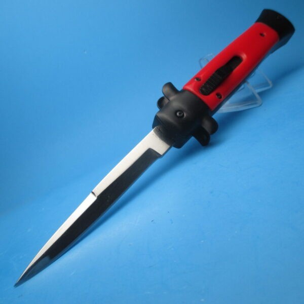 9'' Red Tactical Stiletto Style OTF Bayonet