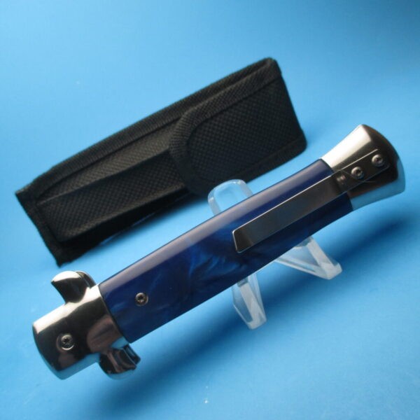 9'' Blue Stiletto Style OTF Bayonet - Image 3