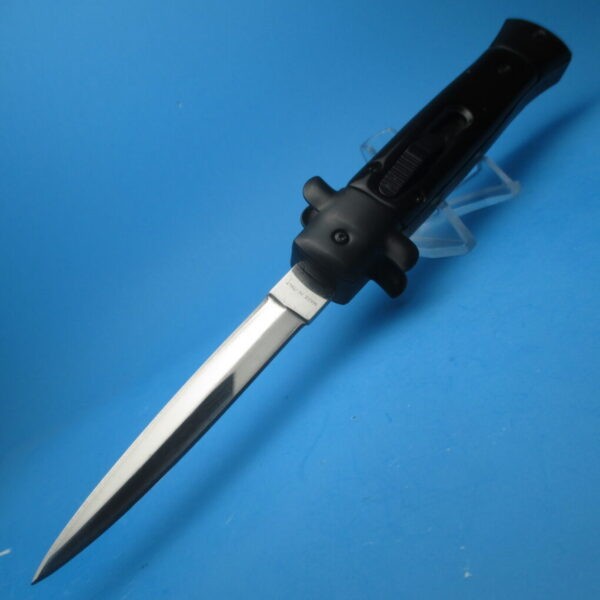 9'' Black Tactical Stiletto Style OTF Dagger