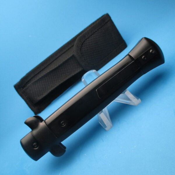 9'' Black Tactical Stiletto Style OTF Dagger - Image 3