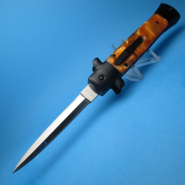 9'' Yellow Tactical Stiletto Style OTF Dagger