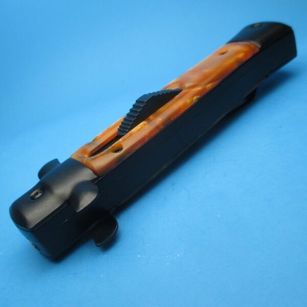9'' Yellow Tactical Stiletto Style OTF Dagger - Image 2