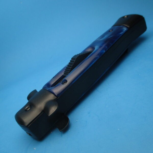 9'' Blue Tactical Stiletto Style OTF Dagger - Image 2