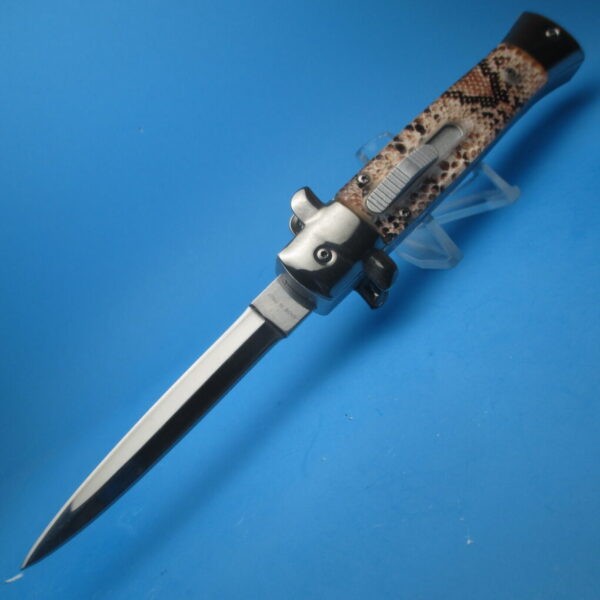 9'' Brown Diamondback Stiletto Style OTF Dagger