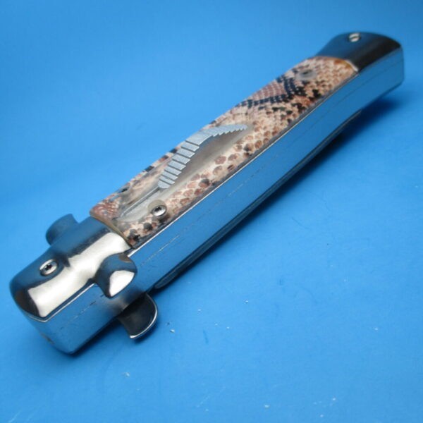 9'' Brown Diamondback Stiletto Style OTF Dagger - Image 2