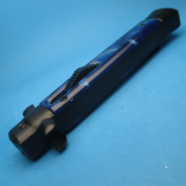 11'' Blue Tactical Stiletto Style OTF Bayonet - Image 2