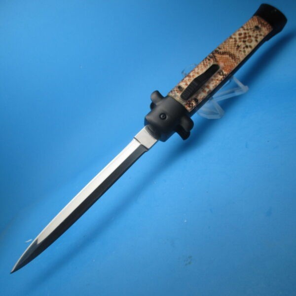 11'' Brown Diamondback Tactical Stiletto Style OTF Dagger