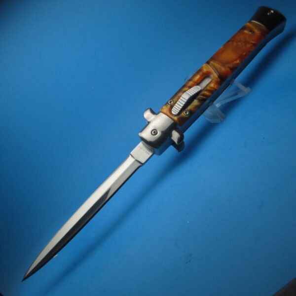 11'' Yellow Stiletto Style OTF Dagger