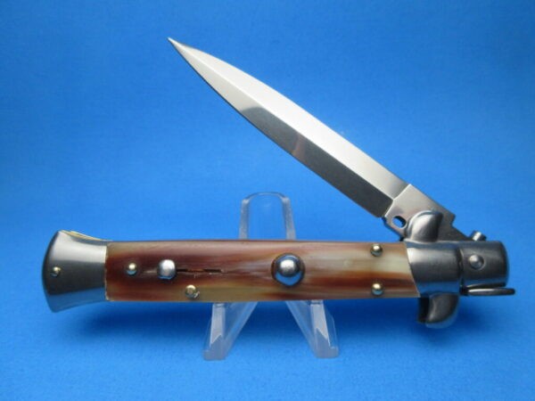 Frank Beltrame 9" Blonde Horn Dagger Switchblade