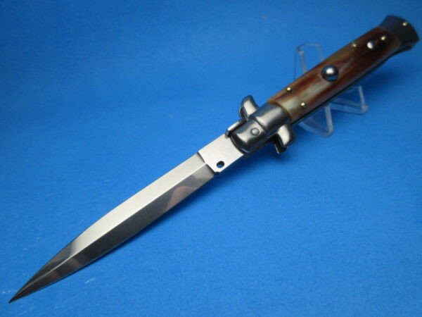 Frank Beltrame 9" Blonde Horn Dagger Switchblade