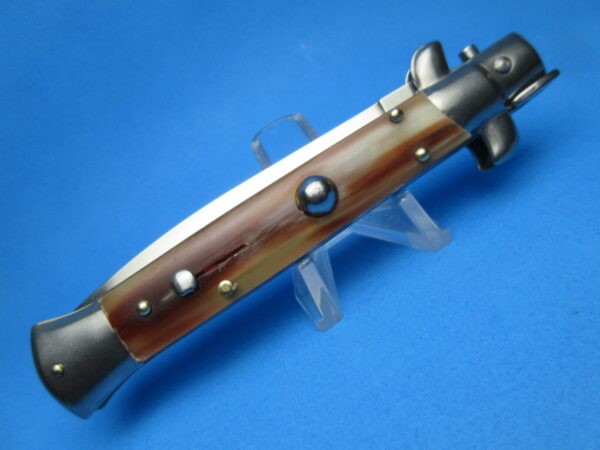 Frank Beltrame 9" Blonde Horn Dagger Switchblade