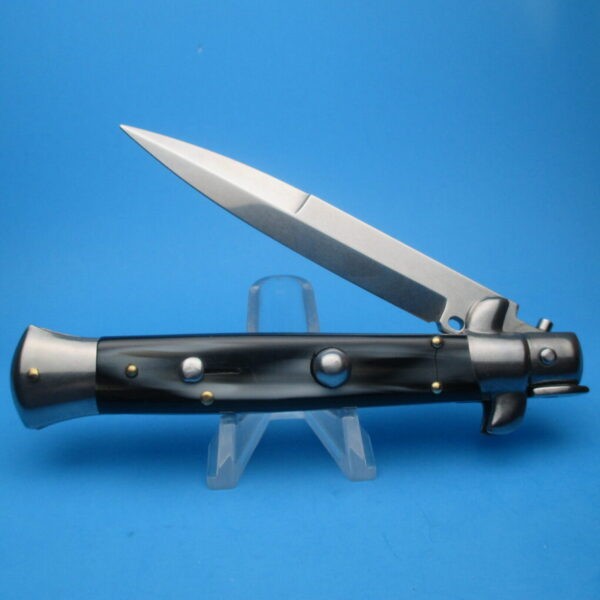 Frank Beltrame 9" Imit Buffalo Horn Bayonet Switchblade SND