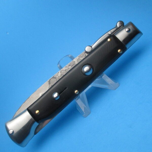 9" Black Acrylic Damascus Bayonet Clone - Image 2