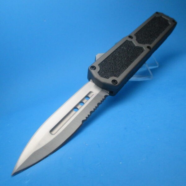 Gray Titan 2 OTF 8 & 5/8" Double Edge Serrated