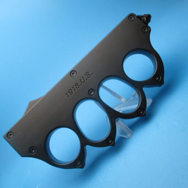 1918 OTF Black Knuckle Knife Switchblade - Image 4