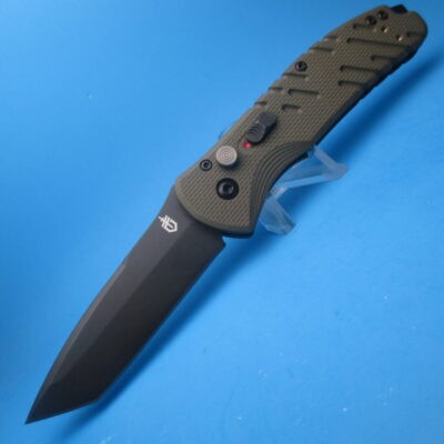 Gerber Propel Green Downrange Auto Tanto Point Plain-Edge Switchblade Knife