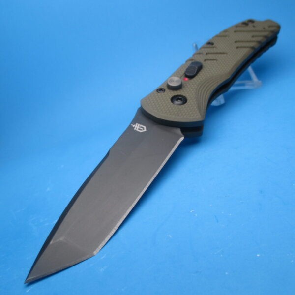 Gerber Propel Green Downrange Auto Tanto Point Plain-Edge Switchblade Knife - Image 3