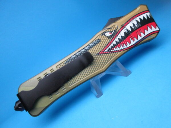 P-40 Green Warhawk OTF Switchblade Knife