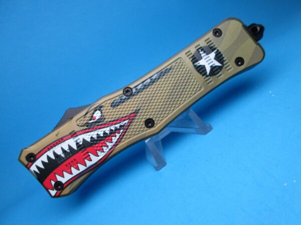P-40 Green Warhawk OTF Switchblade Knife