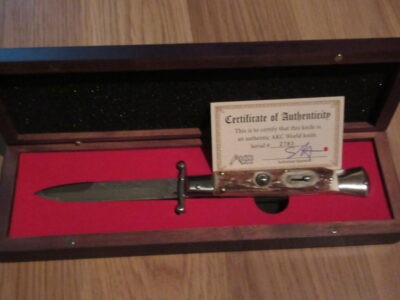 9'' AKC Stag Horn Damascus Bayonet Swinguard