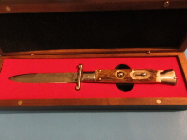 9'' AKC Stag Horn Damascus Bayonet Swinguard