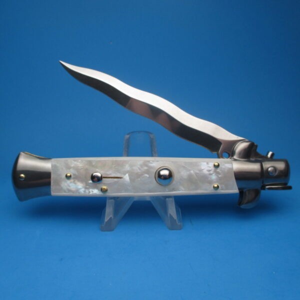 Frank Beltrame 2.0 9" Real Mother Of Pearl Kriss Switchblade