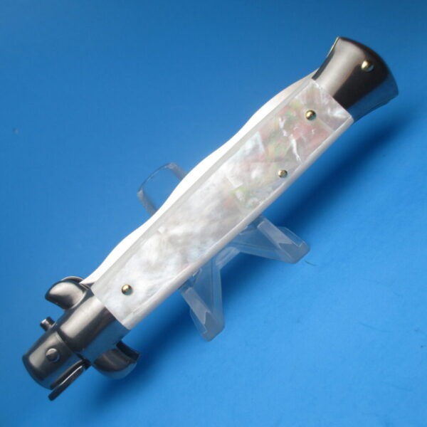 Frank Beltrame 2.0 9" Real Mother Of Pearl Kriss Switchblade - Image 3