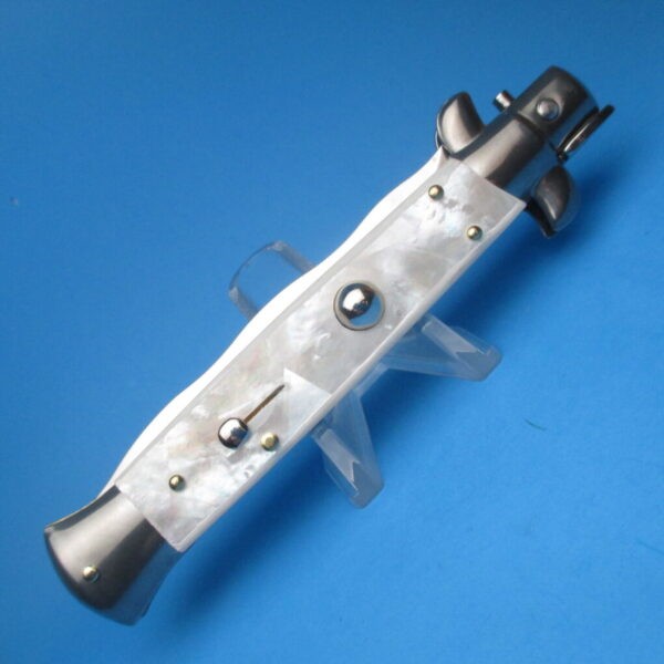 Frank Beltrame 2.0 9" Real Mother Of Pearl Kriss Switchblade - Image 2