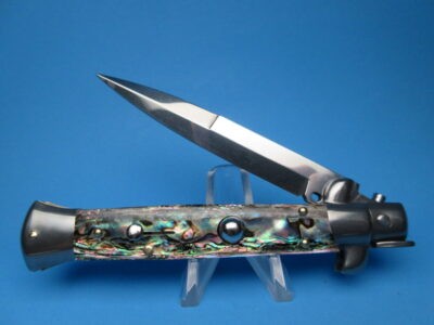 Frank Beltrame 9" Abalone Bayonet Switchblade