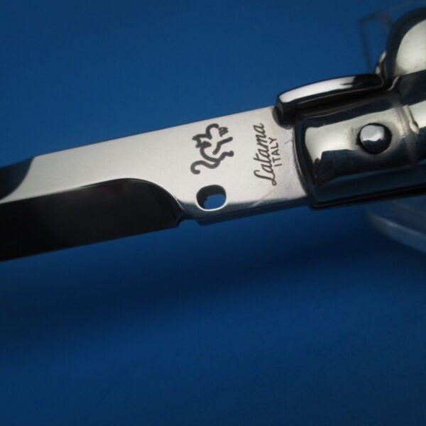 Walt's  9" Red Dot Flat Button Half Grind Brazilian B/W Picklock - Image 3
