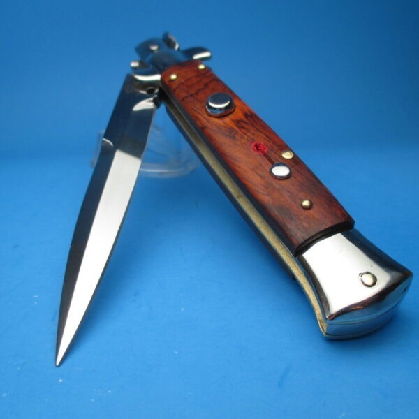 Walt`s 9'' Flat Guard Red Dot Flat Button Half Grind Cocobolo Picklock - Image 6
