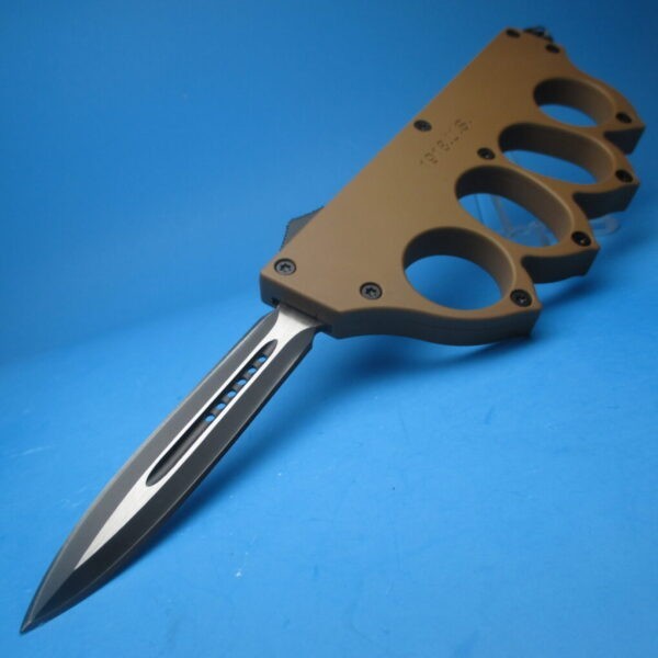 1918 OTF Desert Tan Knuckle Knife Switchblade