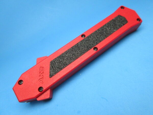 AKC F-16 OTF RED HANDLE W/ BAYONET BLADE