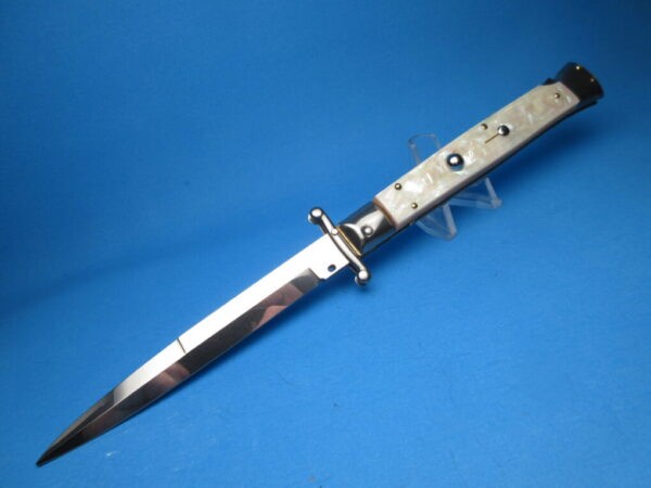 Frank Beltrame 11" Real Mother Of Pearl Bayonet Swinguard - Image 2