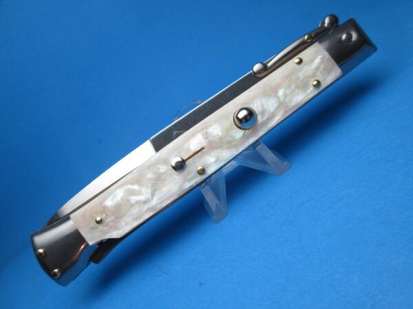 Frank Beltrame 11" Real Mother Of Pearl Bayonet Swinguard - Image 4