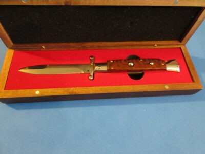 9'' AKC Snakewood Polished Bayonet Swinguard