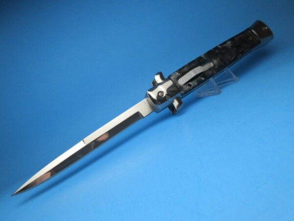 11'' Gray Marble Stiletto Style OTF Bayonet
