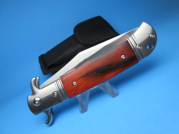 Rosewood Czech Bolster Fired Auto Switchblade - Image 4
