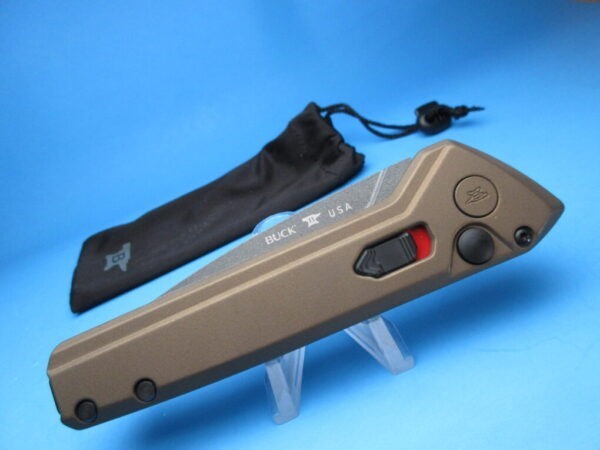 Buck Deploy 838 Burnt Bronze Switchblade Knife - Image 2