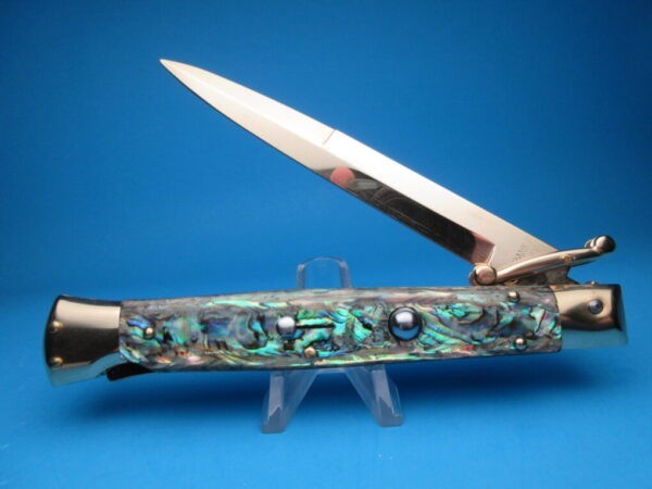 Frank Beltrame 11" Gold Abalone Bayonet Swinguard