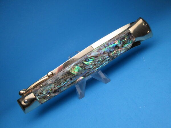 Frank Beltrame 11" Gold Abalone Bayonet Swinguard - Image 2