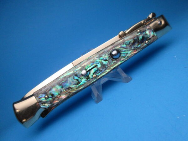 Frank Beltrame 11" Gold Abalone Bayonet Swinguard - Image 3