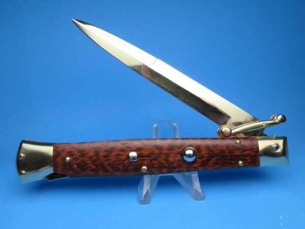 Frank Beltrame 11" Gold Snakewood Bayonet Swinguard Switchblade