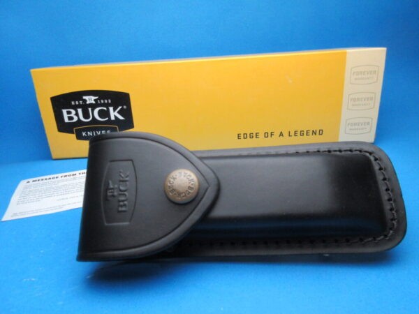 Custom Buck 110 Amber Jigged Bone Automatic Conversion Switchblade Knife