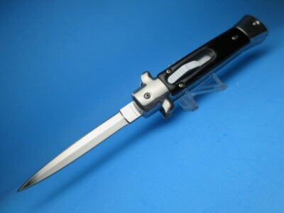 9'' Black Stiletto Style OTF Dagger