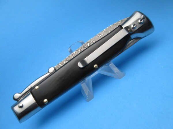 9'' AKC Ebonywood Damascus Bayonet Swinguard